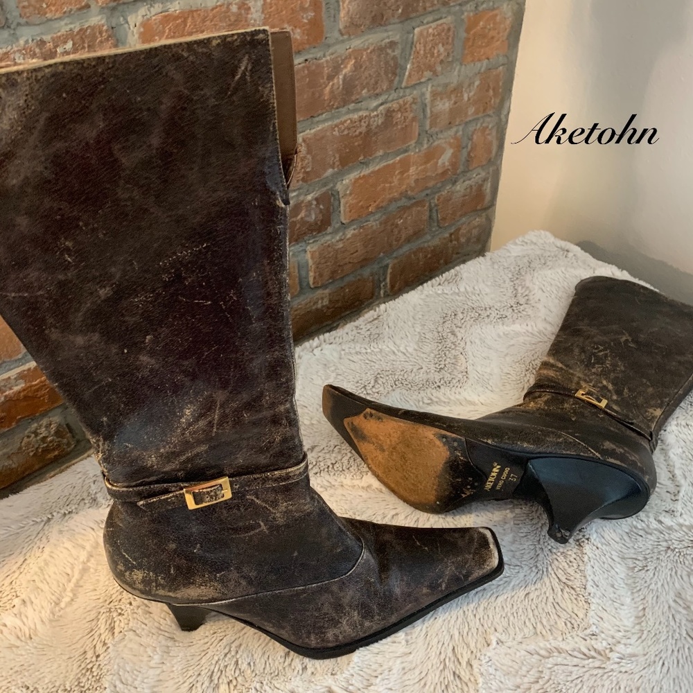 Aketohn Mid-Calf Boots - Size 37 (7)